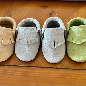 Handmade Native Alaskan Baby Mukluks suede leather 0-3 mos, 3-6 mos, 6-12mos